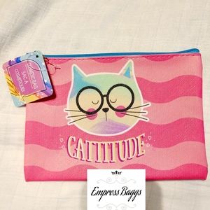 Cat Gratitude Cosmetic Bag